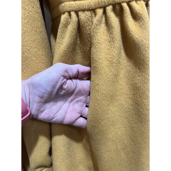 Anthropologie Plenty by Tracy Reese Mustard Mod Rockabilly Jacket Coat Sz Small - Picture 8 of 12